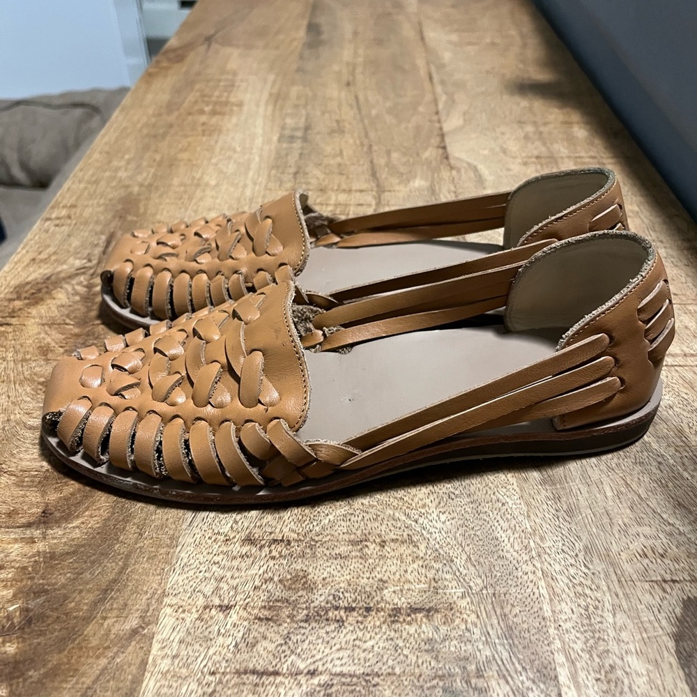 Nisolo - Ecuador Huarache Sandal Almond - Size 7